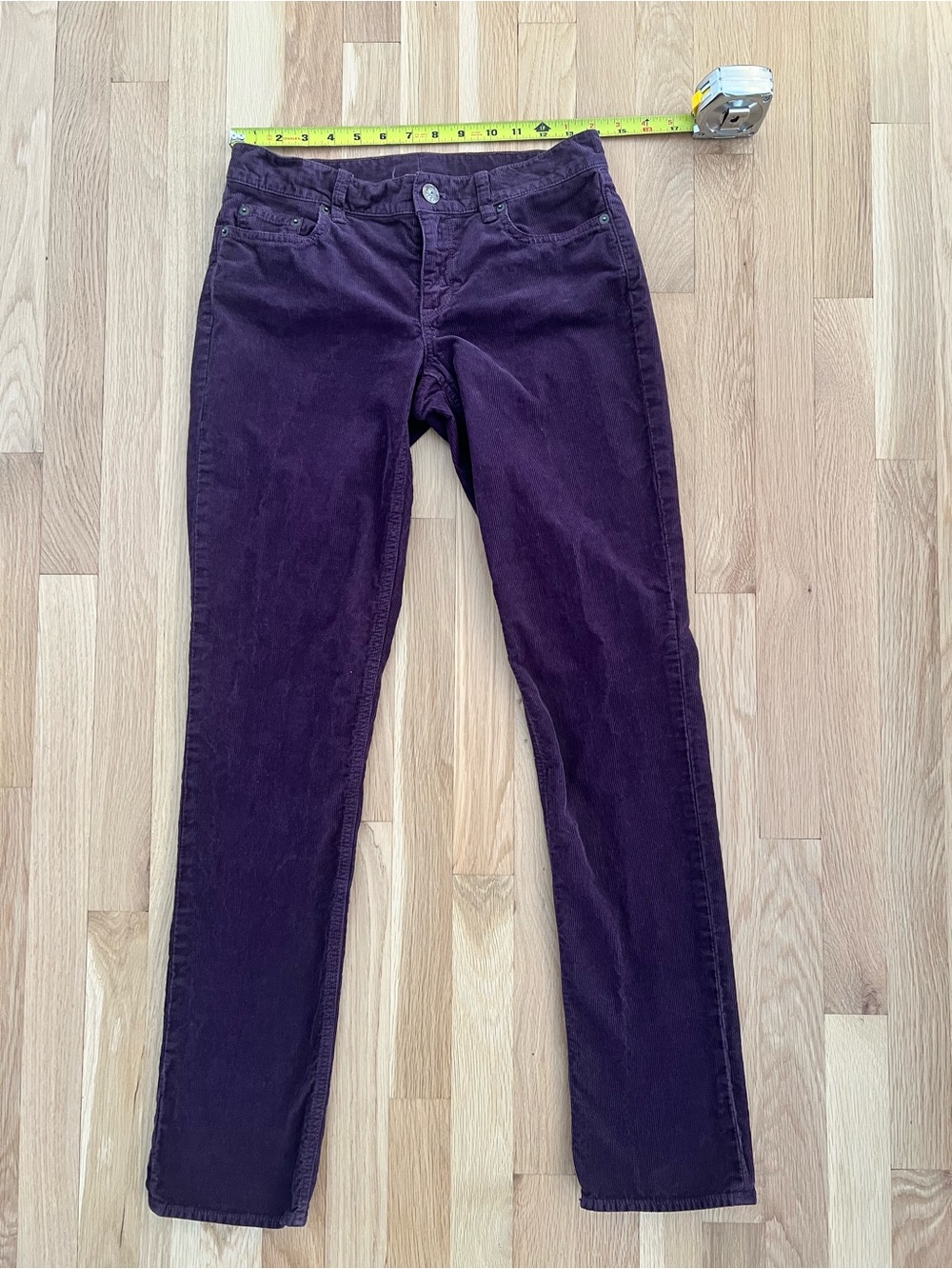 J. Crew Plum Skinny City Fit Corduroy Pants 27R